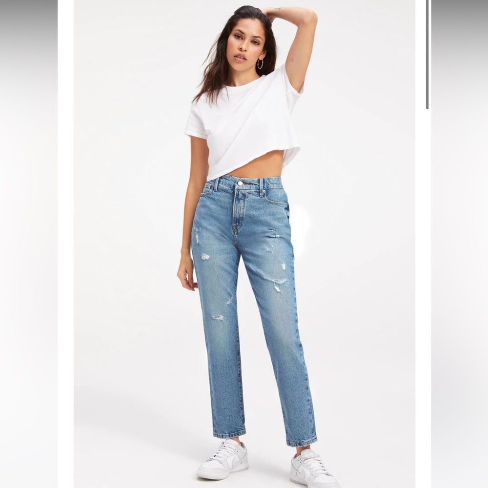 NWT GOOD AMERICAN GOOD CLASSIC INDIGO046 SIZE 8/29